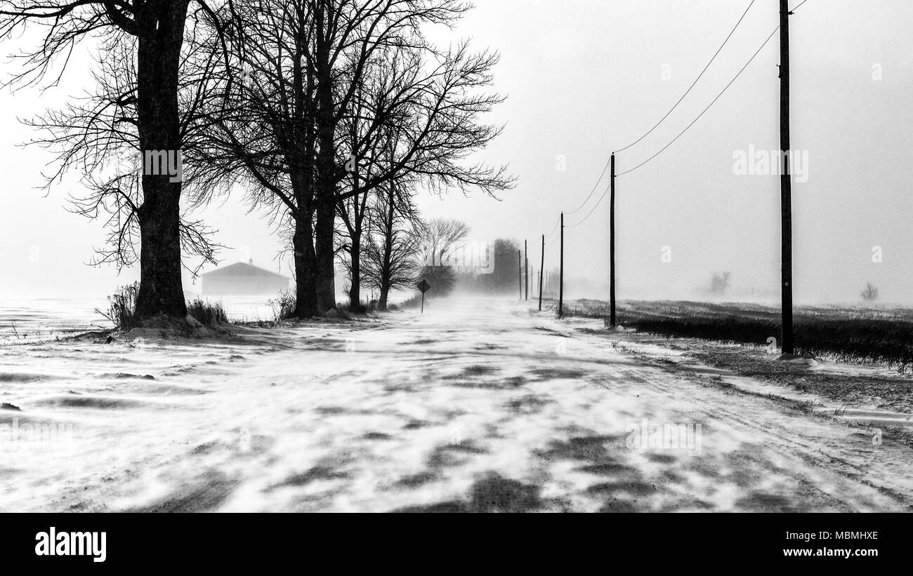 Die kalte Straße Stockfoto