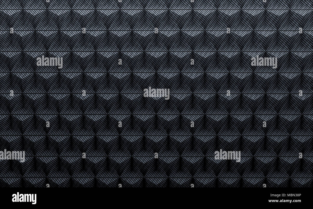 Dreieckigen geometrischen carbon Hintergrund 3D Rendering image Stockfoto