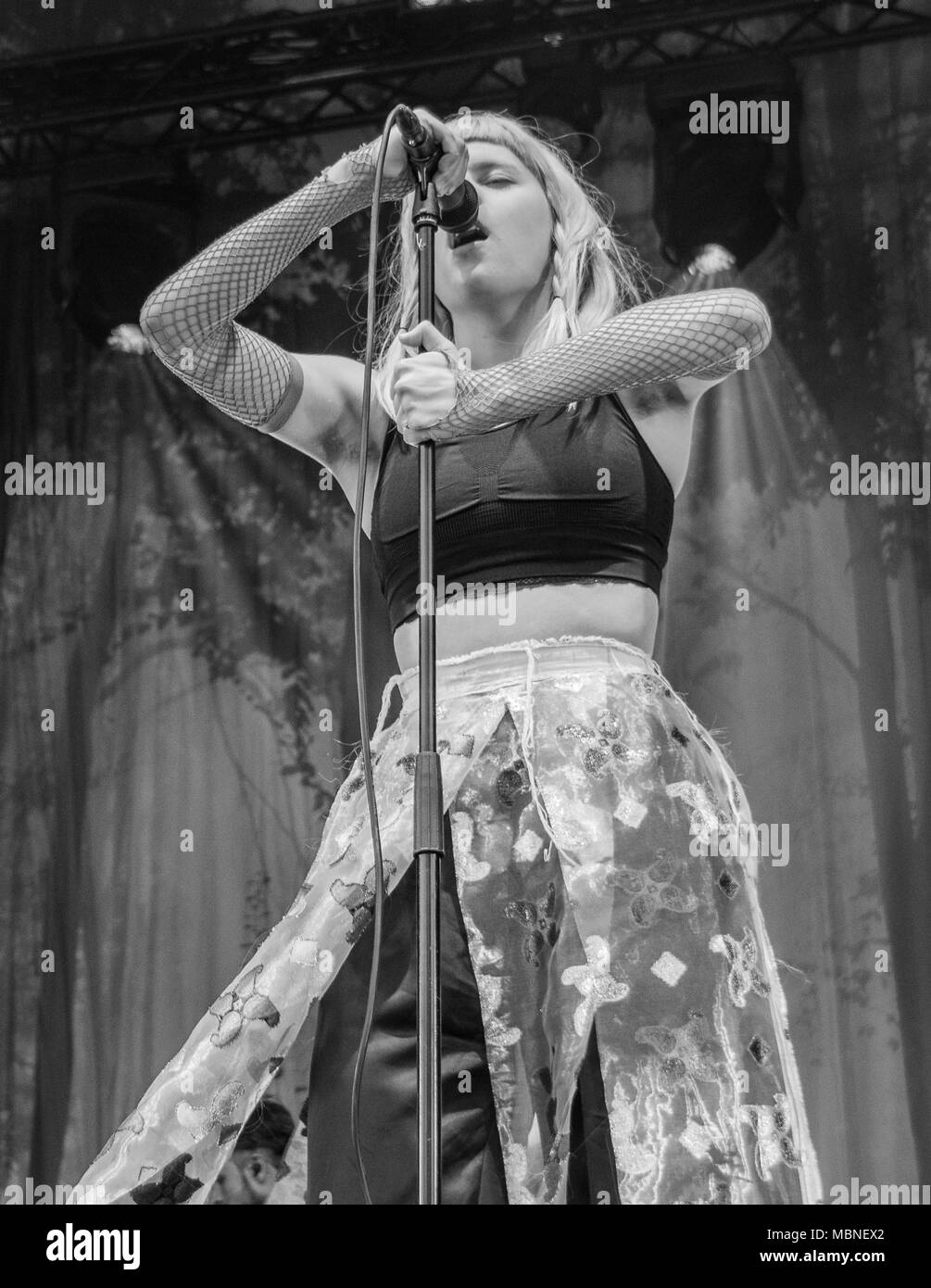 Aurora Aksnes Live at Molde International Jazz Festival in Norwegen, Juli 2017. Stockfoto