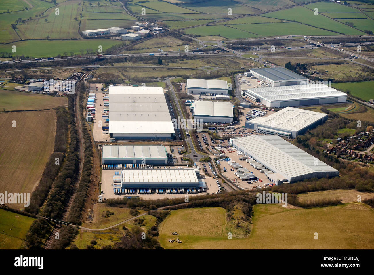 Prologis Park Marston Tor, J13 M1, Milton Keynes, Großbritannien Stockfoto