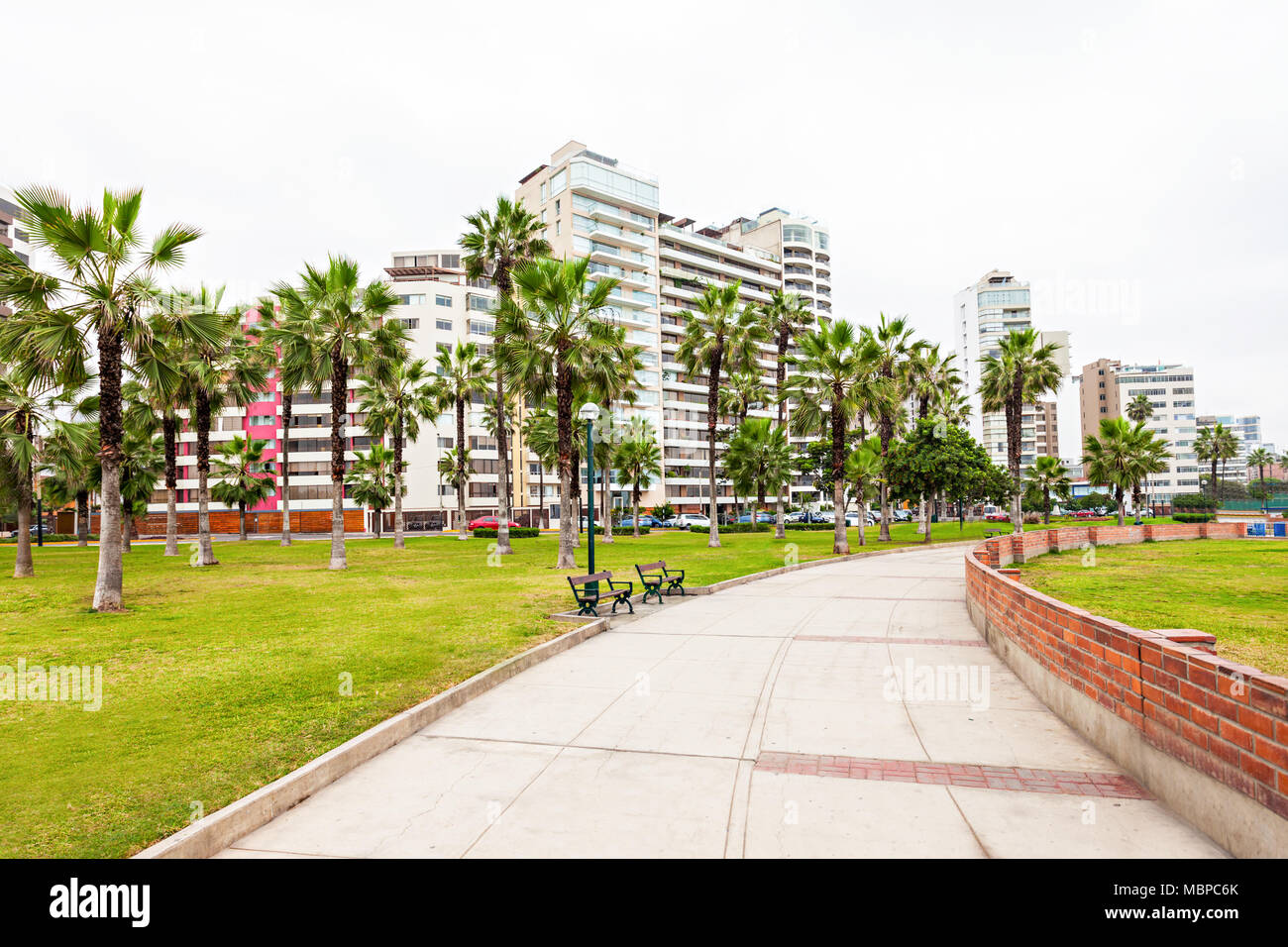 Miraflores ist ein Stadtbezirk in der Provinz Lima in Peru Stockfoto