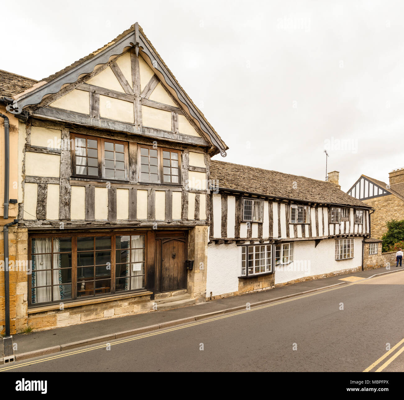 Eine Zeit, die Hauptstadt der Mercia, er alten Anglo-sächsischen Stadt Winchcombe befindet sich in einem wunderschönen Cotswold Tal Stockfoto