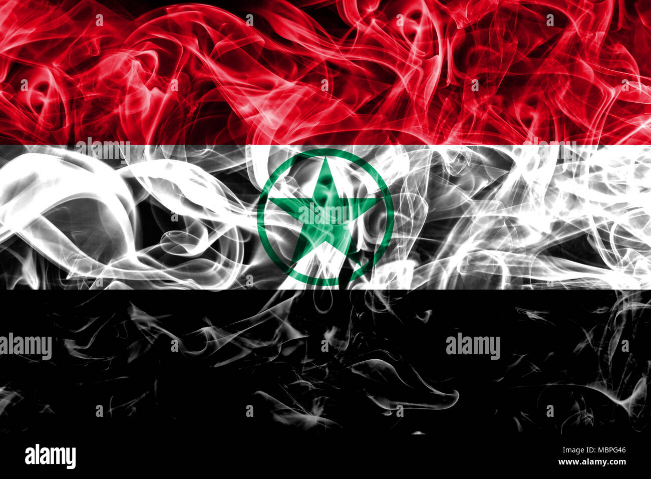 Arabistan rauch Flagge, Iran abhängig Territorium Flagge Stockfoto