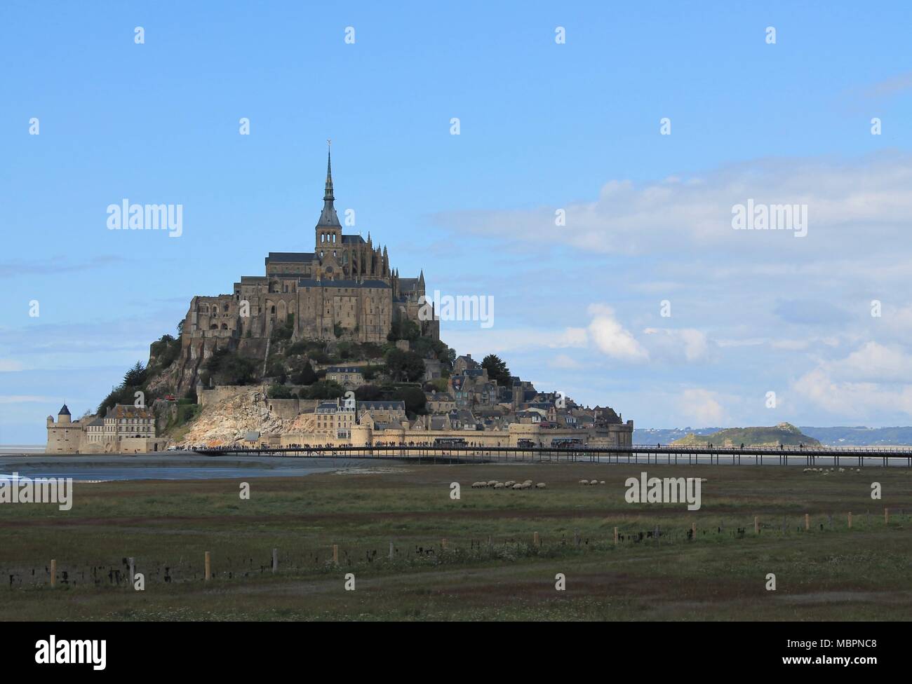 Mont Saint Michel - UNESCO-Welterbe, Normandie, Frankreich Stockfoto