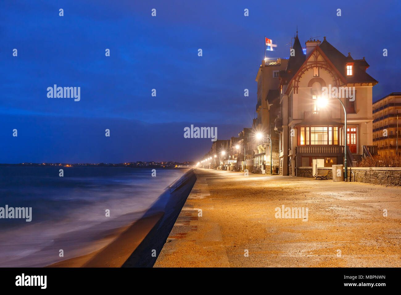 Mittelalterliche Festung Dinard, Bretagne, Frankreich Stockfoto