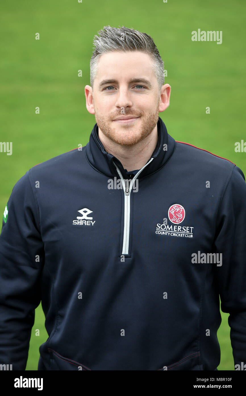 Leiter der Wissenschaft und Medizin Jamie Thorpe während der Medien Tag im County, Taunton. PRESS ASSOCIATION Foto. Bild Datum: Mittwoch, 11. April 2018. Siehe PA Geschichte Cricket Somerset. Photo Credit: Ben Birchall/PA-Kabel. Einschränkungen: Nur für den redaktionellen Gebrauch bestimmt. Keine kommerzielle Nutzung ohne vorherige schriftliche Zustimmung der EZB. Standbild nur verwenden. Keine bewegten Bilder zu senden emulieren. Nicht entfernen oder verdecken von Sponsor Logos. Stockfoto