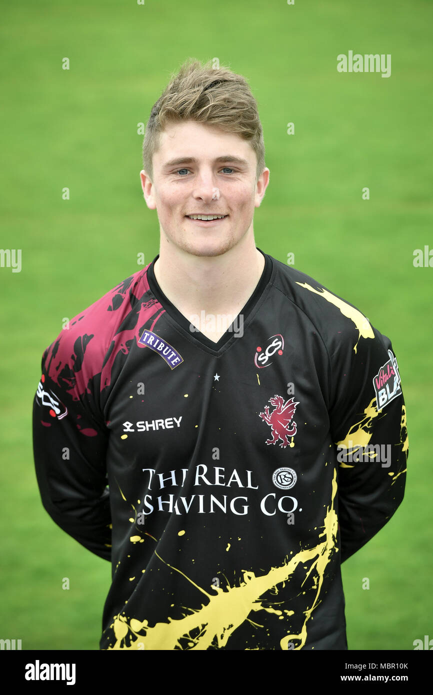 Somerset Captain Tom Abell im T20-Kit während des Medientages auf dem County Ground, Taunton. DRÜCKEN SIE VERBANDSFOTO. Bilddatum: Mittwoch, 11. April 2018. Siehe PA Geschichte CRICKET Somerset. Bildnachweis sollte lauten: Ben Birchall/PA Wire. Stockfoto