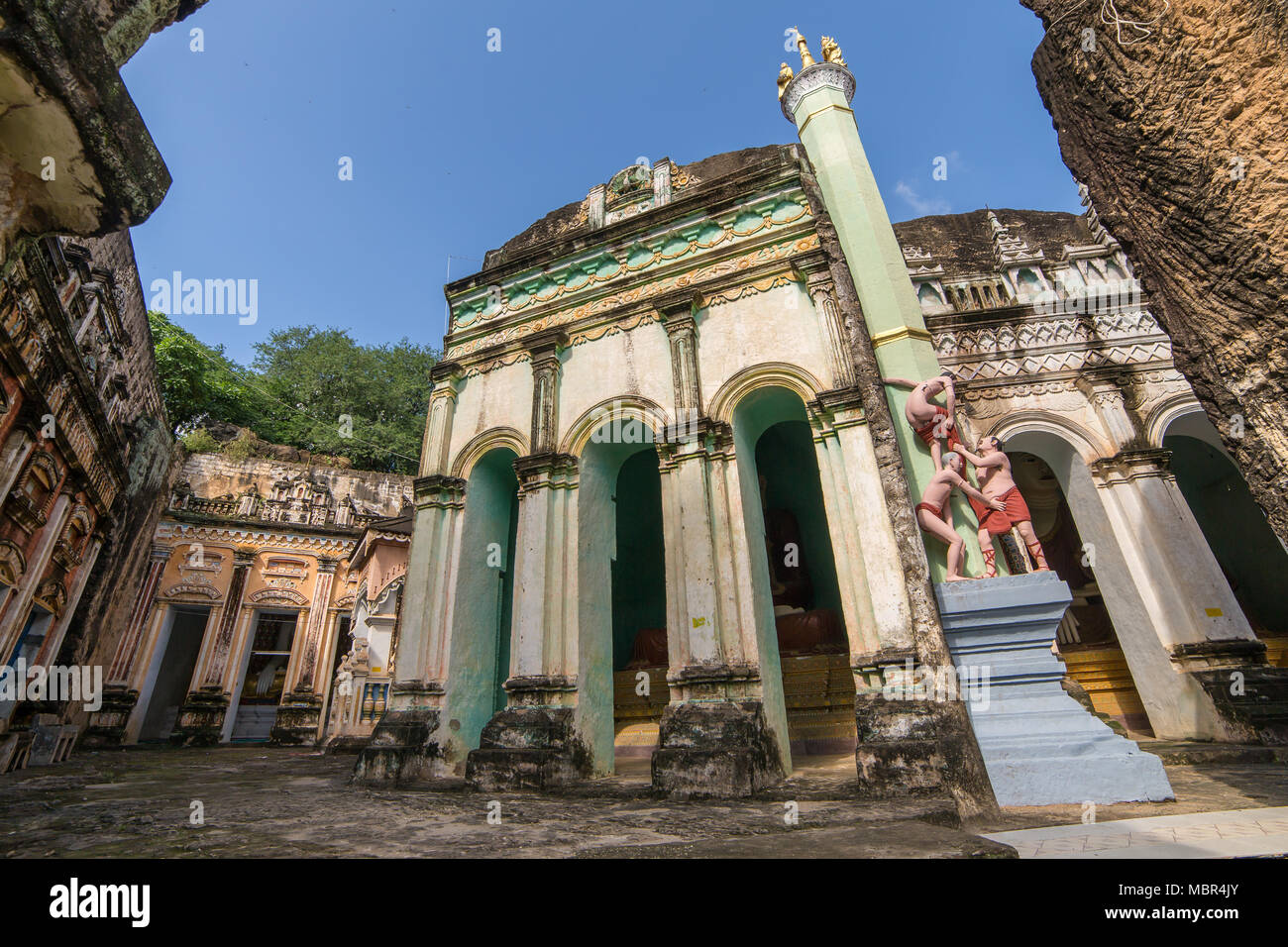 Pho Win Taung buddhistischen Höhlen in Monywa, Mandalay Stockfoto