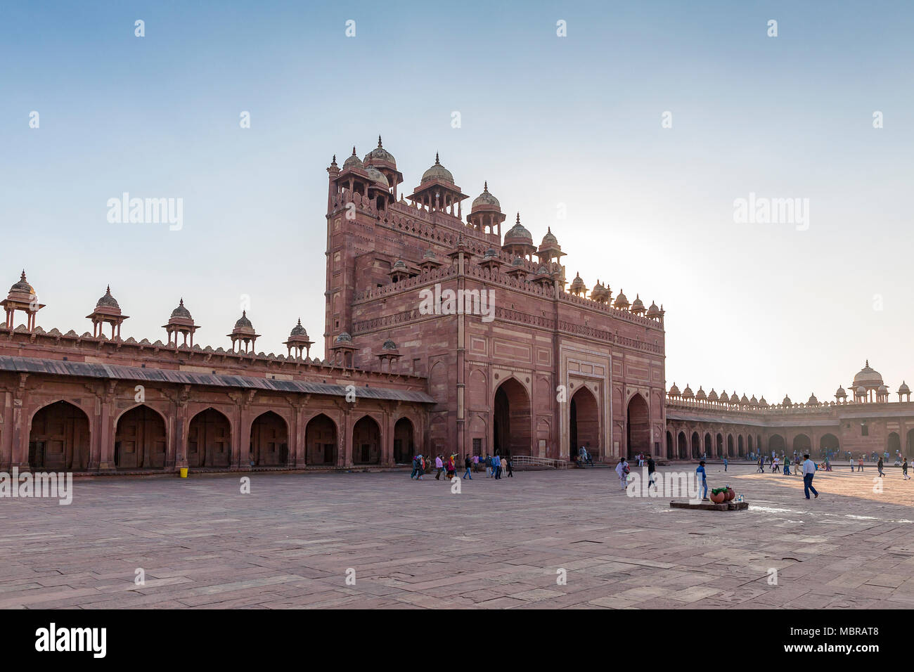 Eingang zur Jama Masjid, Fatehpur Sikri, Uttar Pradesh, Indien Stockfoto