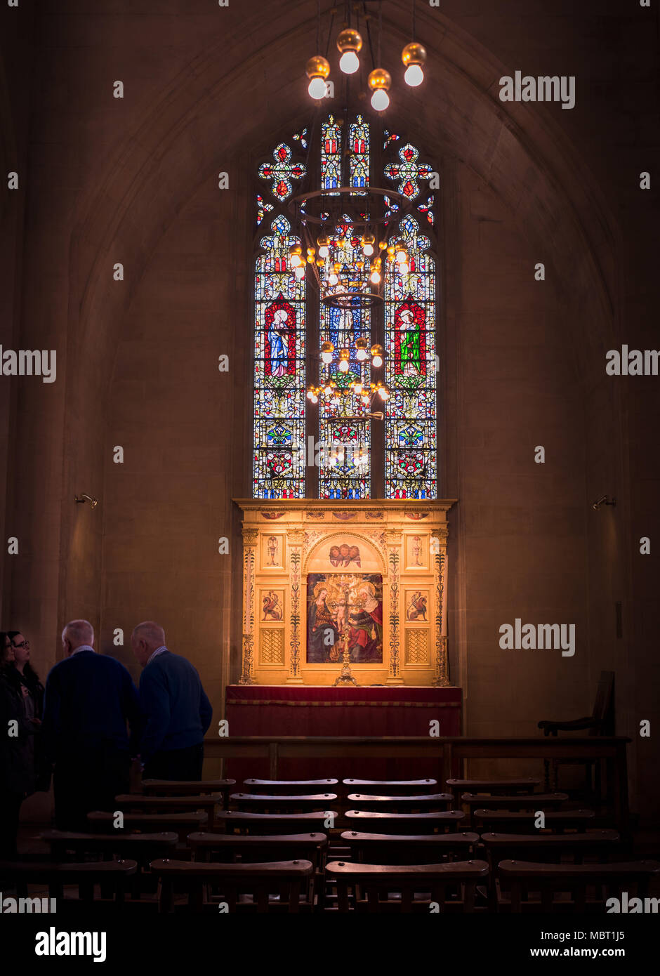 Kapelle von St. Edmund in der Kathedrale von St. Edmundsbury (aka St Edmund, St. James, St. Dennis) in Bury St Edmunds, England. Stockfoto