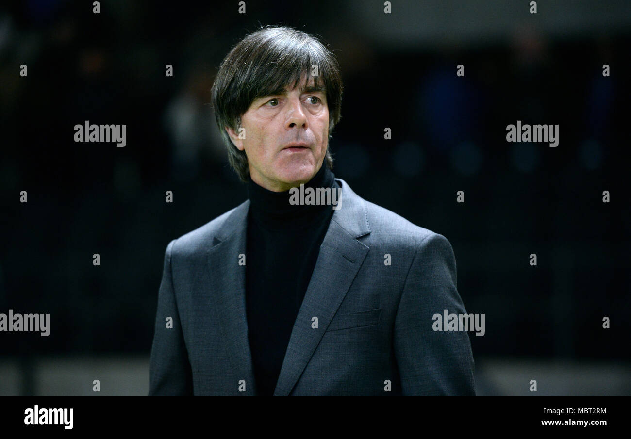 Freundschaftsspiel zwischen Deutschland und Brasilien, das Olympiastadion Berlin: Headcoach Joachim Jogi Löw (GER) Stockfoto