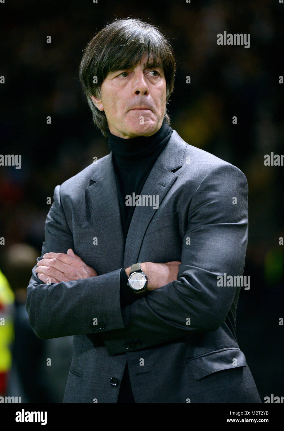 Freundschaftsspiel zwischen Deutschland und Brasilien, das Olympiastadion Berlin: Headcoach Joachim Jogi Löw (GER) Stockfoto