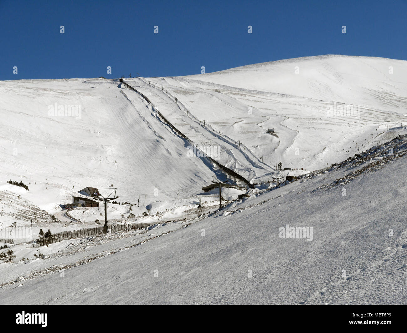 Cairngorm Mountain Ski Resort in Schottland Stockfoto