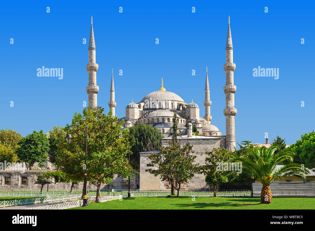 Die Blaue Moschee (Sultanahmet Moschee) in Istanbul, Türkei Stockfoto