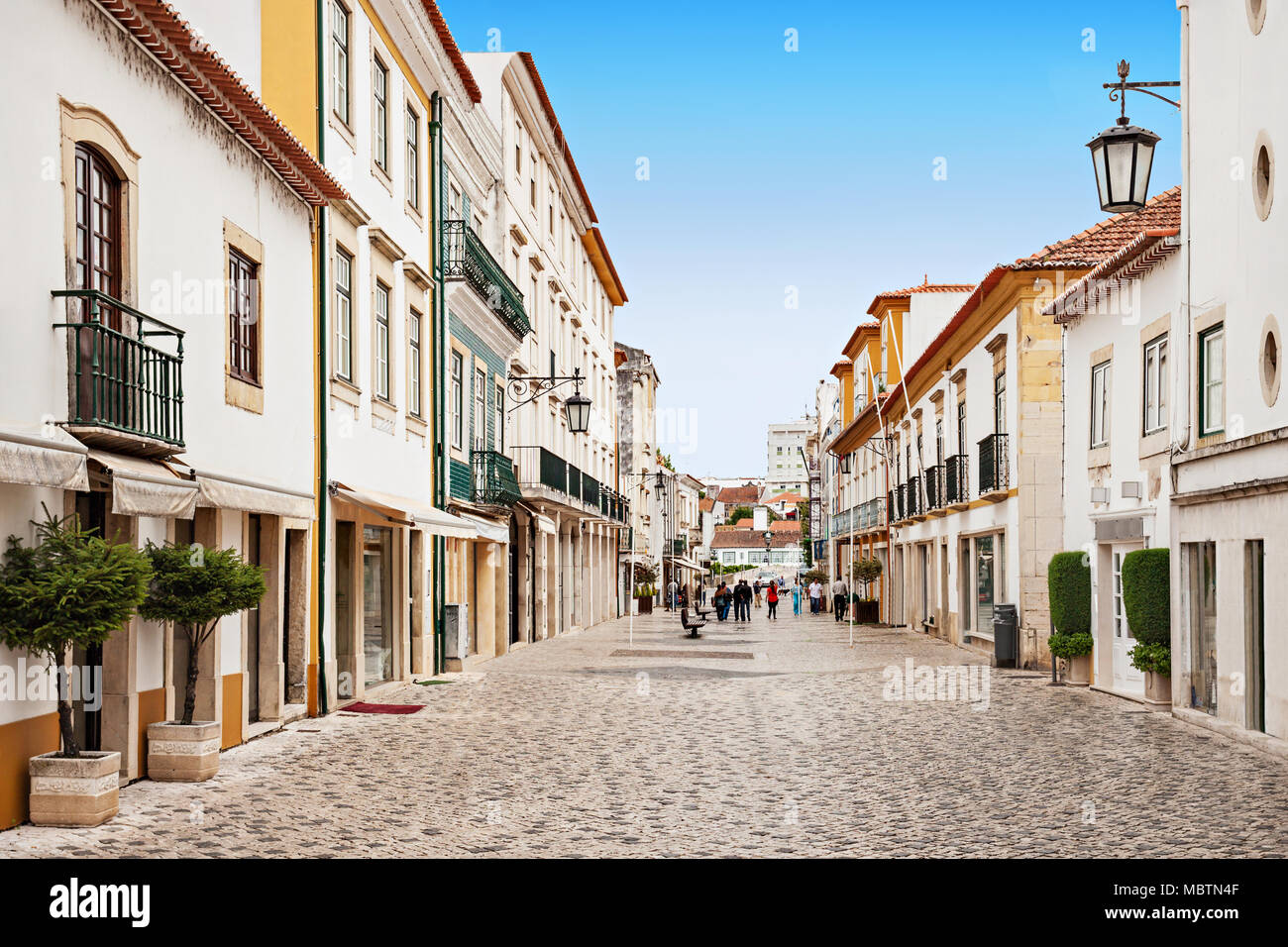 Tomar Zentrum, Santarem in Portugal Stockfoto