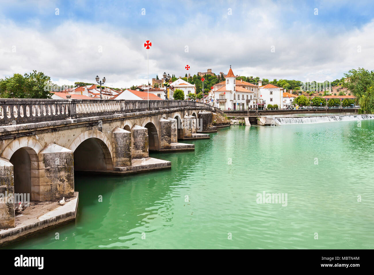 Tomar Zentrum, Santarem in Portugal Stockfoto