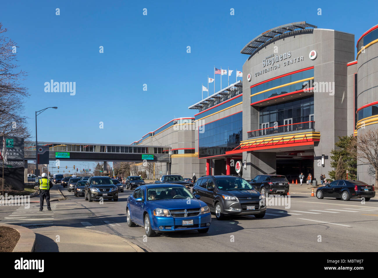 Rosemont, Illinois - die Donald E. Stephens Convention Center in der Nähe von Chicago O'Hare Airport. Stockfoto