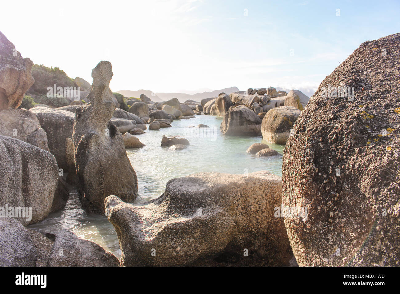 Boulders Beach auf der Kap Halbinsel in der Nähe von Kapstadt - Südafrika Stockfoto