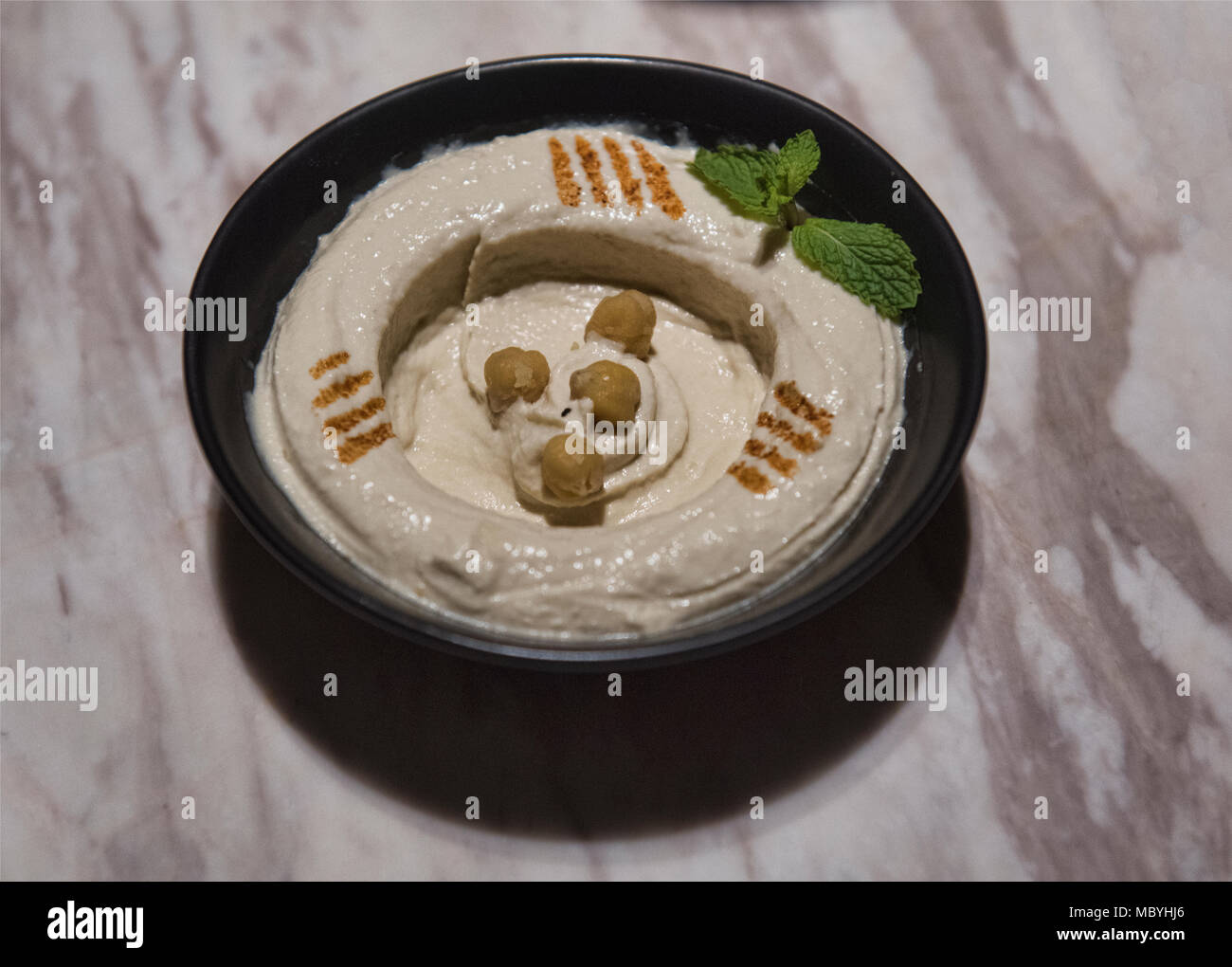 Libanesische hummus Stockfoto