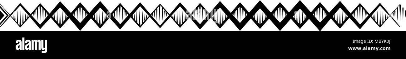 Monochromatischer Linien frame Ethnizität Symbol Stock Vektor