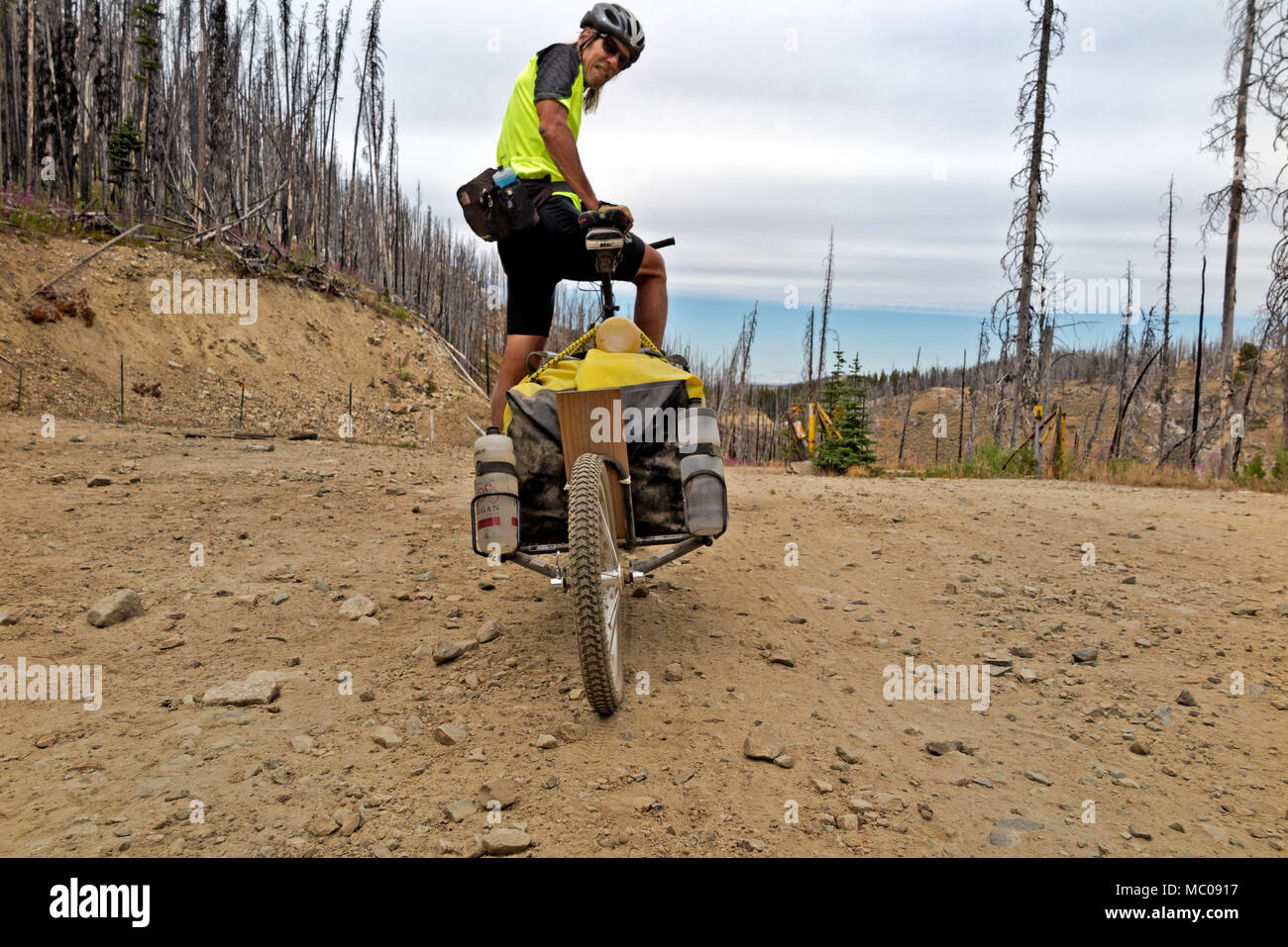 WA 15230-00 ... WASHINGTON - Wald brandgebiete Lone Frank Pass, die6712m, der höchste Punkt entlang der Washington Backcountry Discovery Route aber n Stockfoto