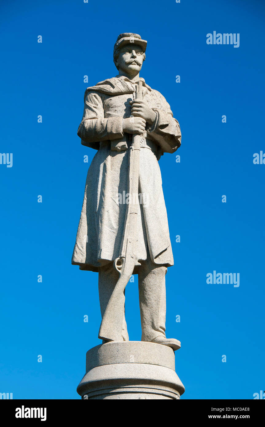 Soldaten Denkmal, Moodus, Connecticut Stockfoto