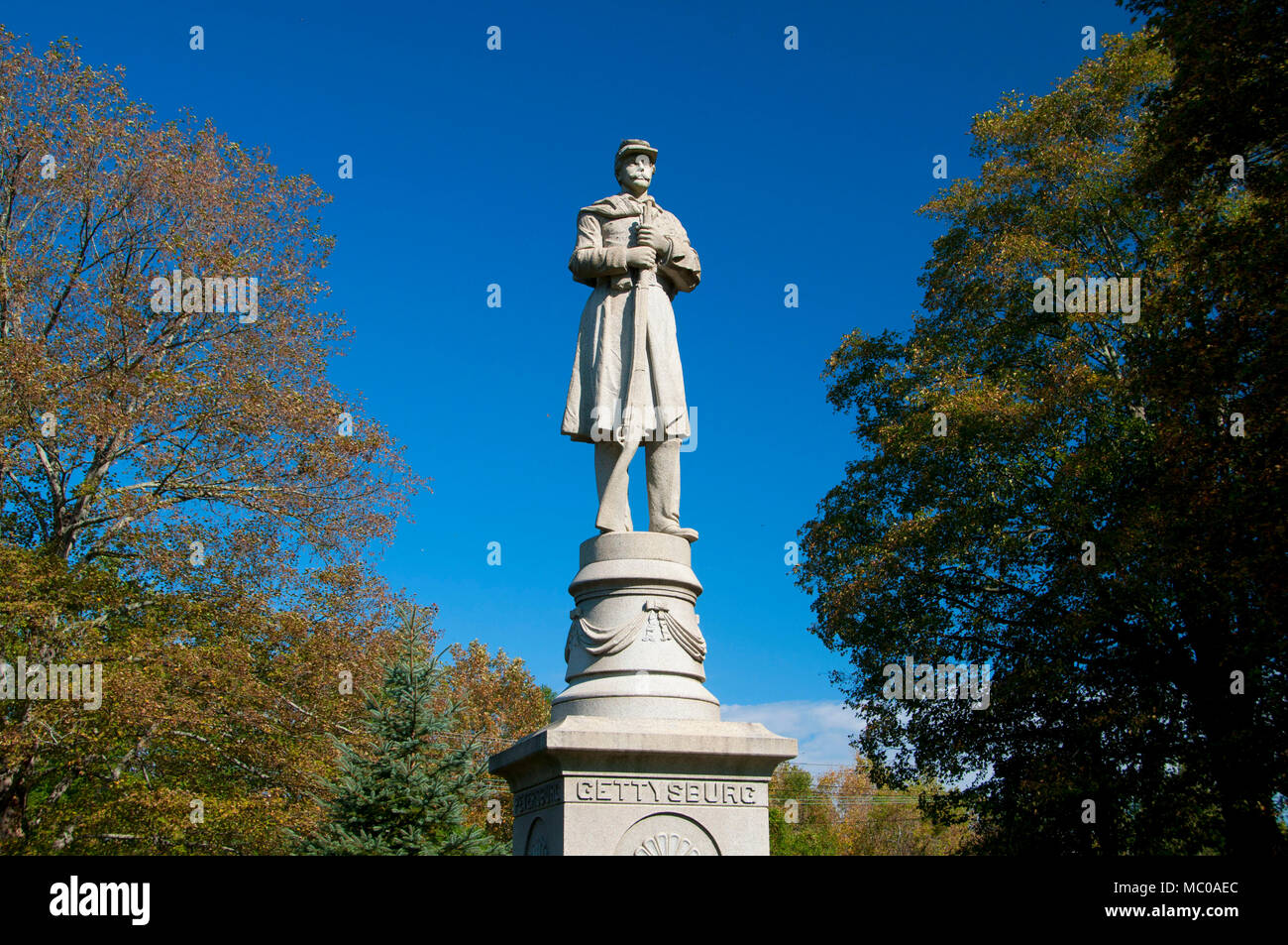 Soldaten Denkmal, Moodus, Connecticut Stockfoto