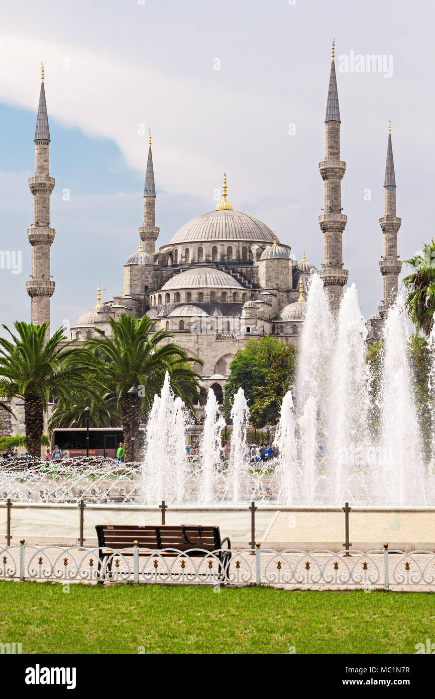 Die Blaue Moschee (Sultanahmet Moschee) in Istanbul, Türkei Stockfoto