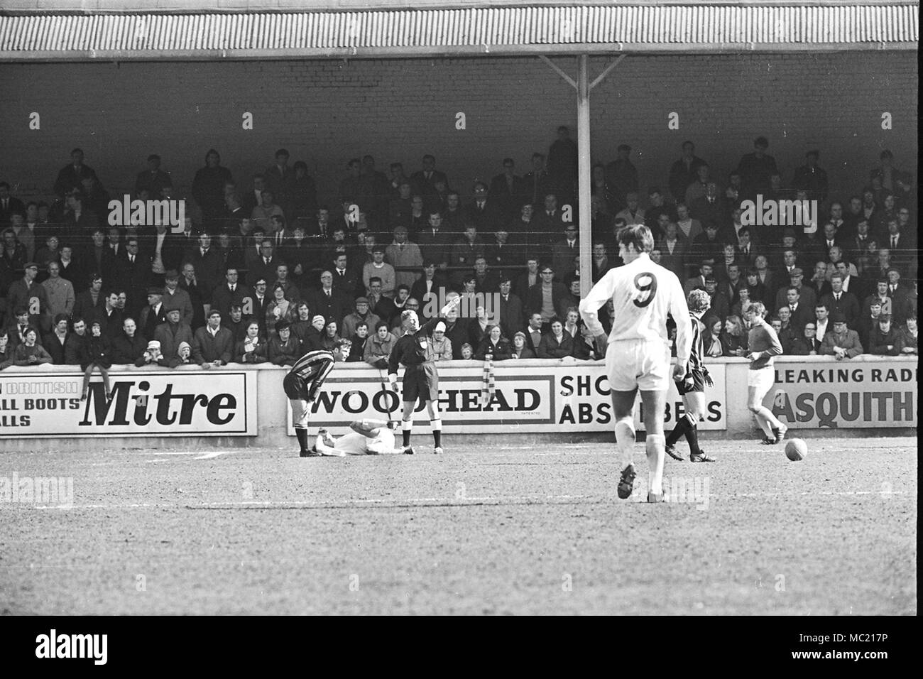 Leeds v-Mann Stadt 1970 Stockfoto