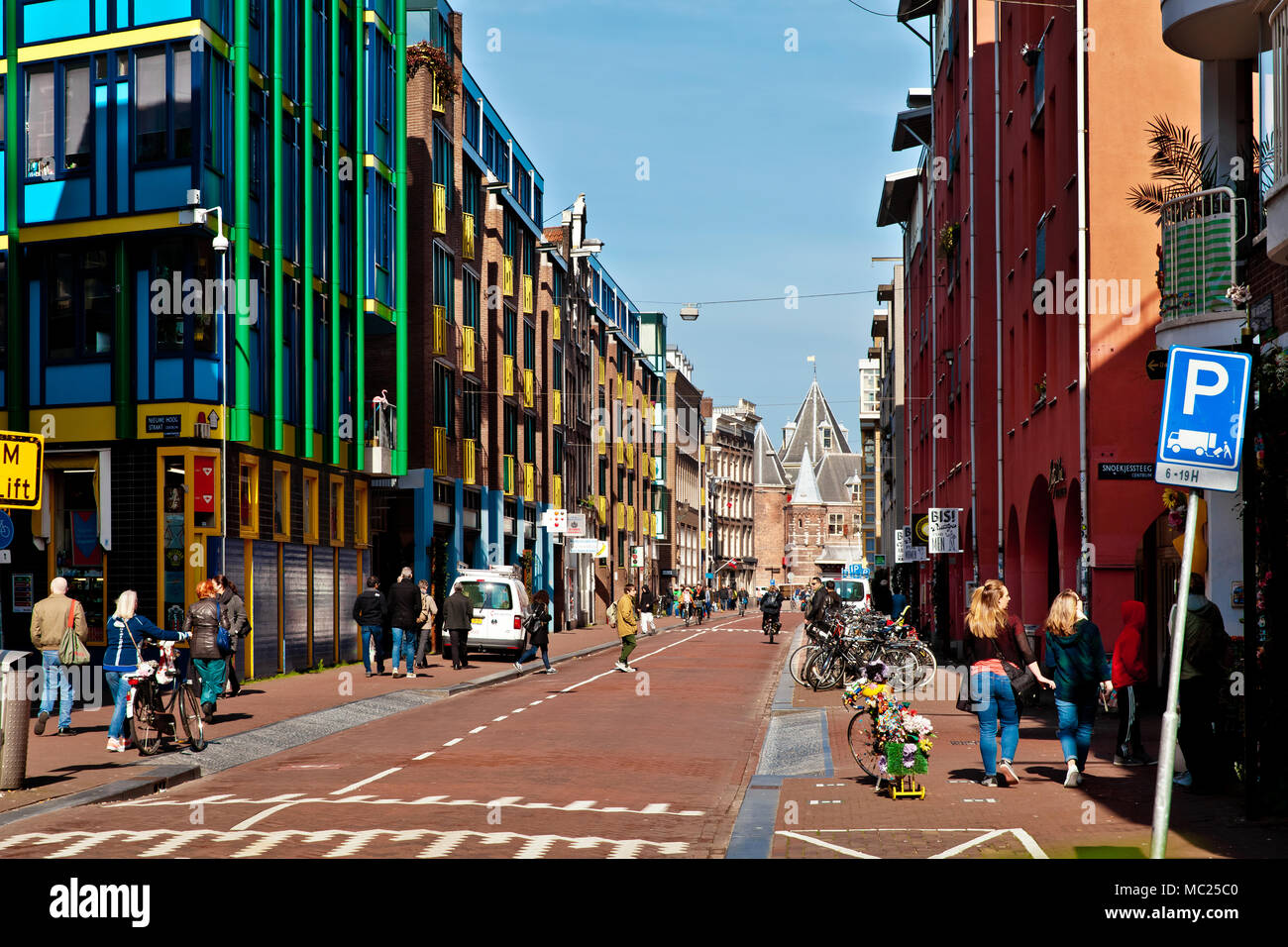 Typische Architektur der Stadt Amsterdam, Holland Stockfoto