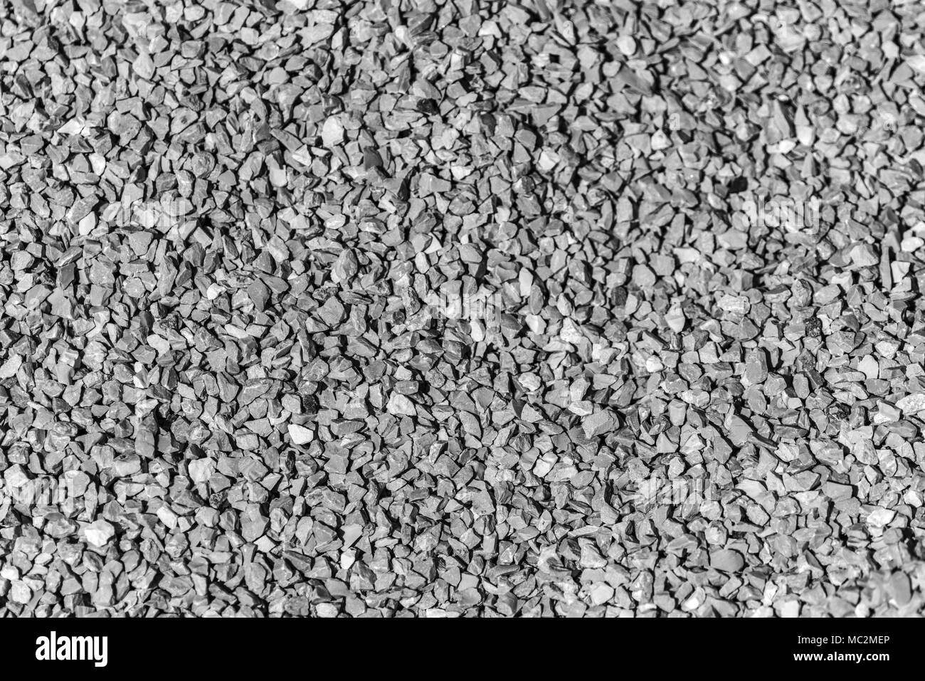 Kies haufen Makro Nahaufnahme Stockfoto