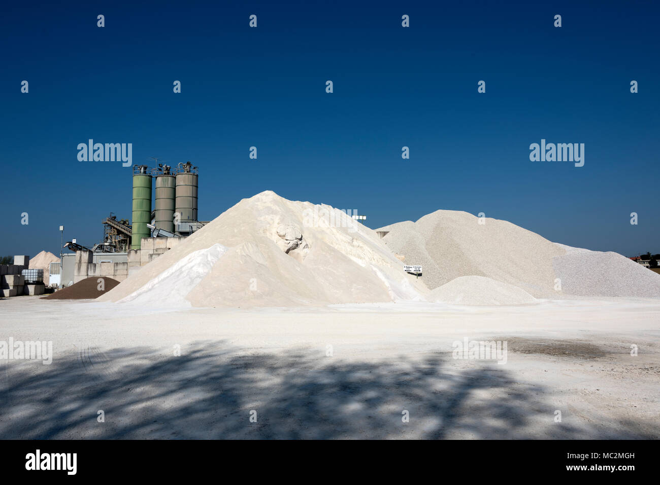 Kies factory Strukturen und Details Stockfoto