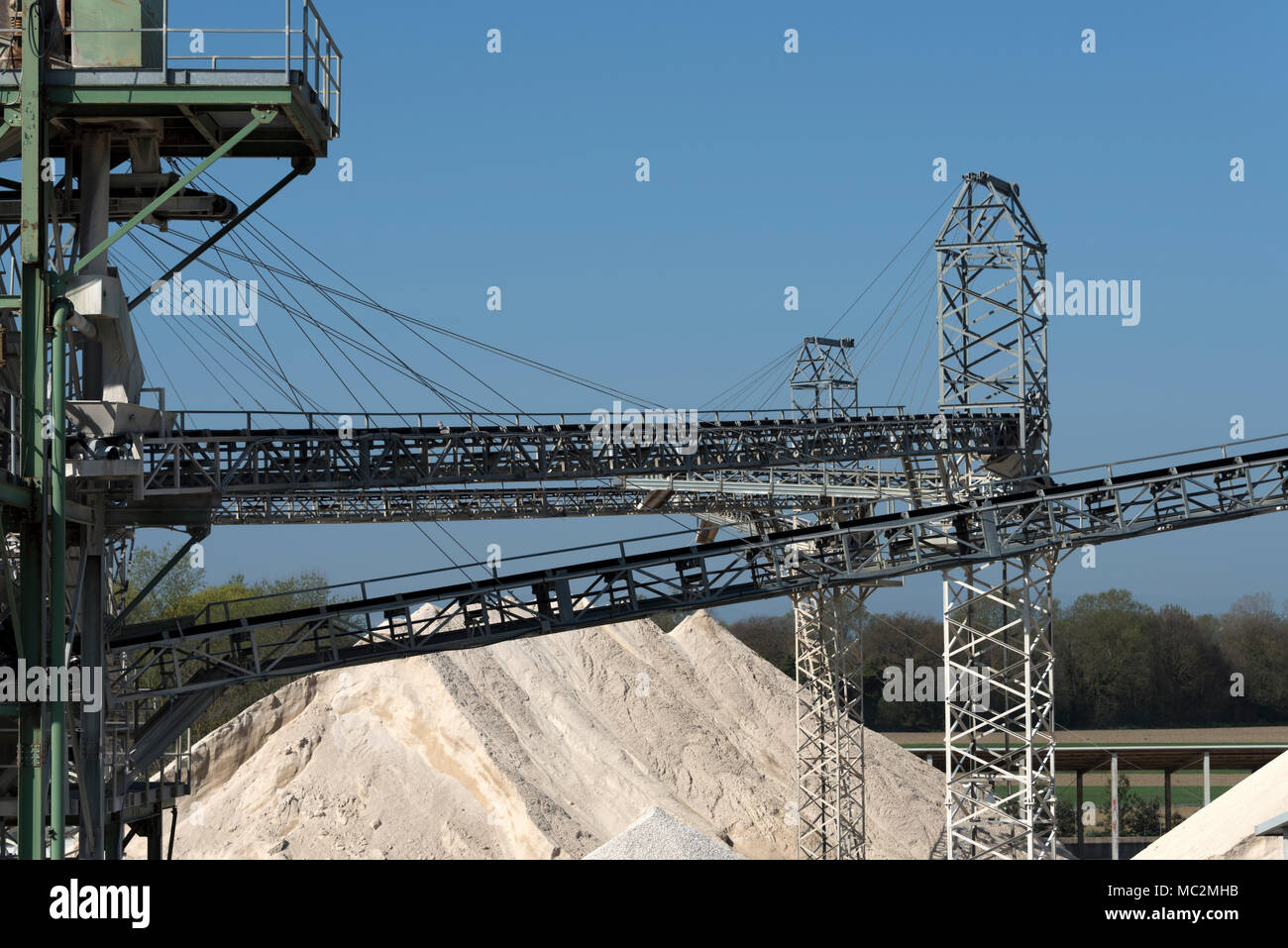 Kies factory Strukturen und Details Stockfoto