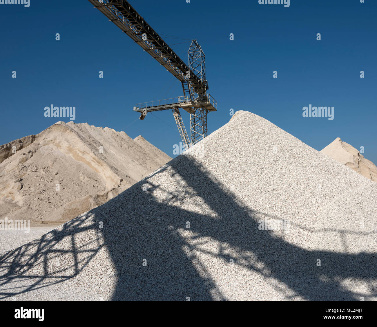 Kies factory Strukturen und Details Stockfoto