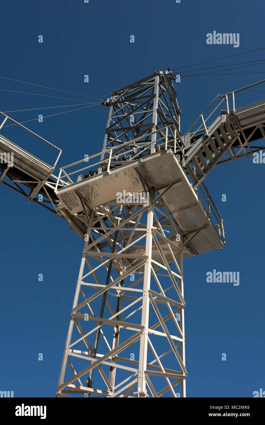 Kies factory Strukturen und Details Stockfoto