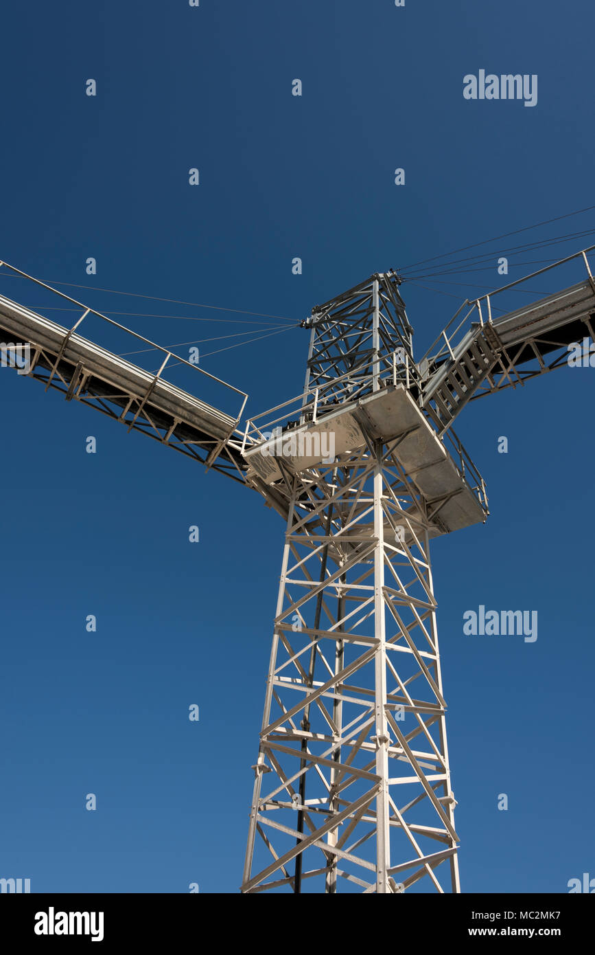 Kies factory Strukturen und Details Stockfoto