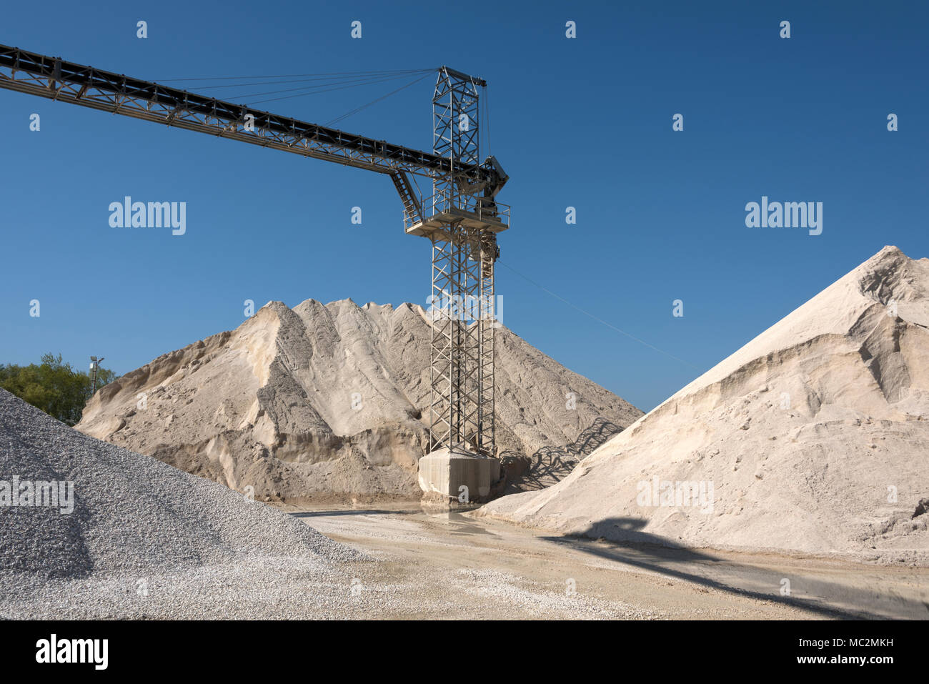 Kies factory Strukturen und Details Stockfoto