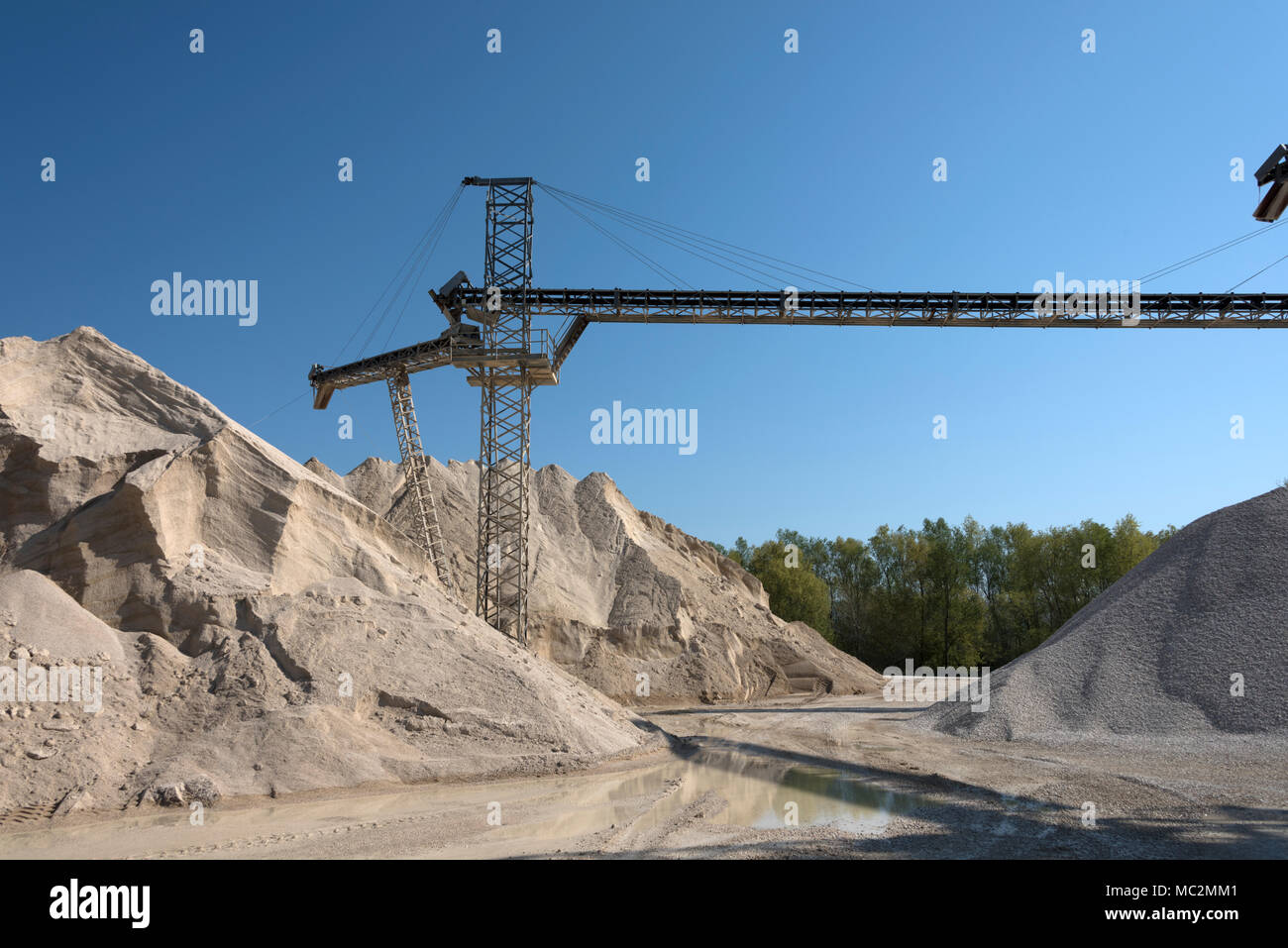 Kies factory Strukturen und Details Stockfoto