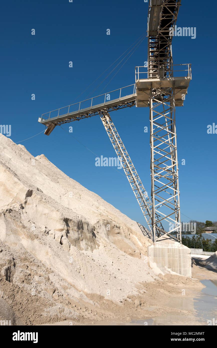 Kies factory Strukturen und Details Stockfoto