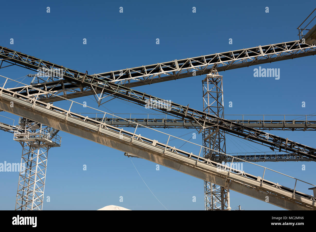 Kies factory Strukturen und Details Stockfoto