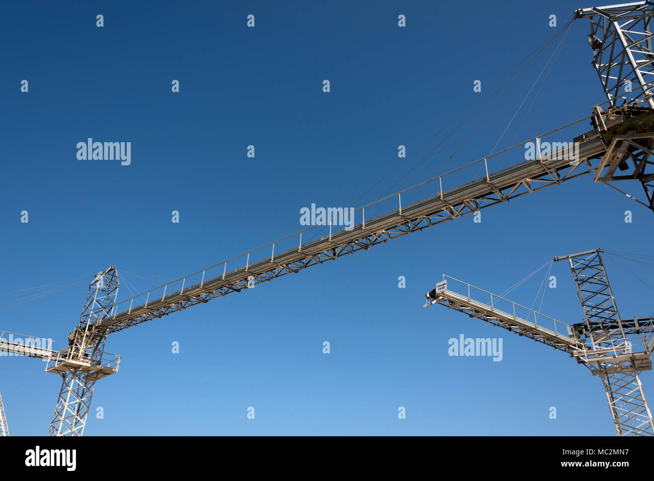 Kies factory Strukturen und Details Stockfoto