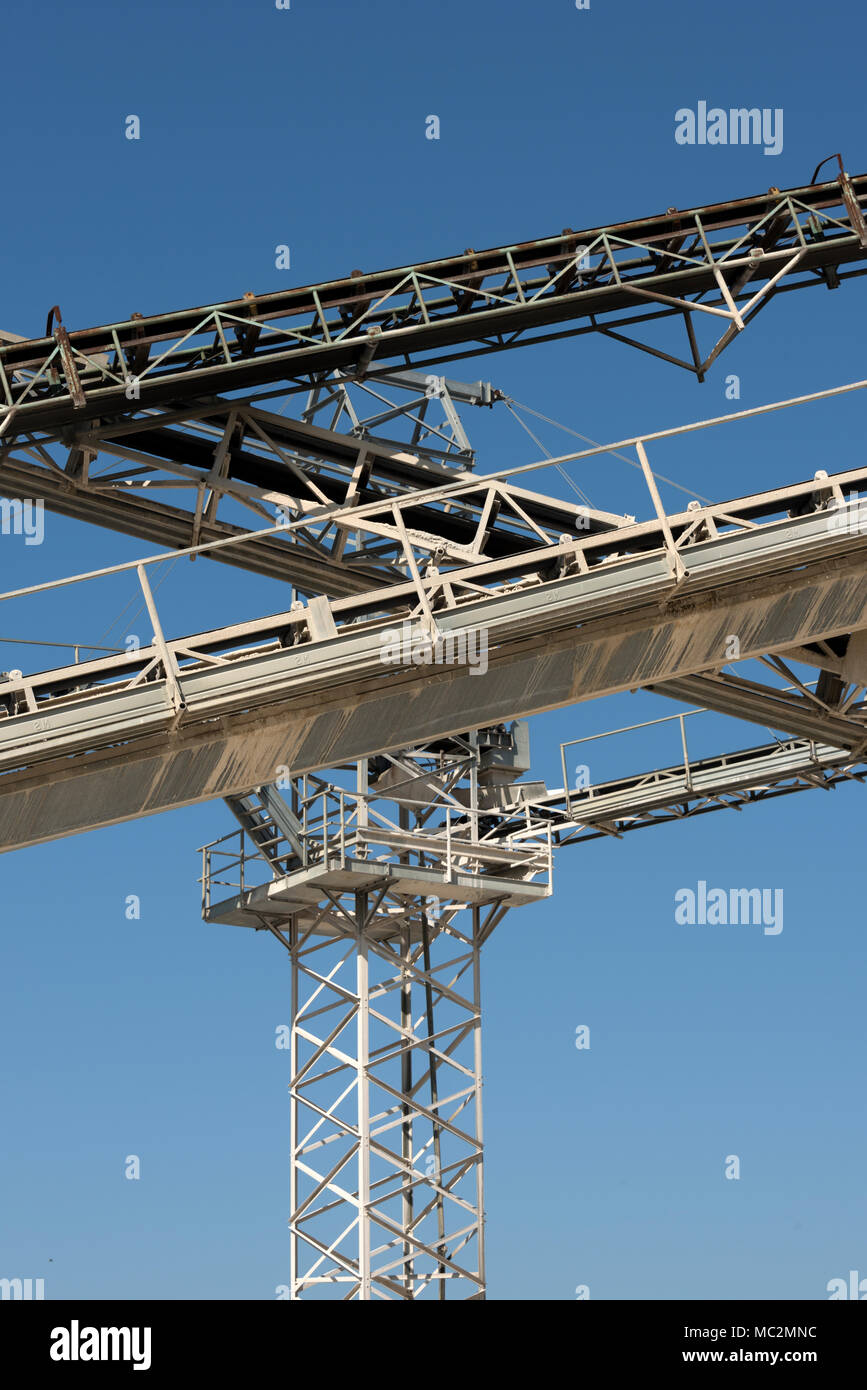 Kies factory Strukturen und Details Stockfoto