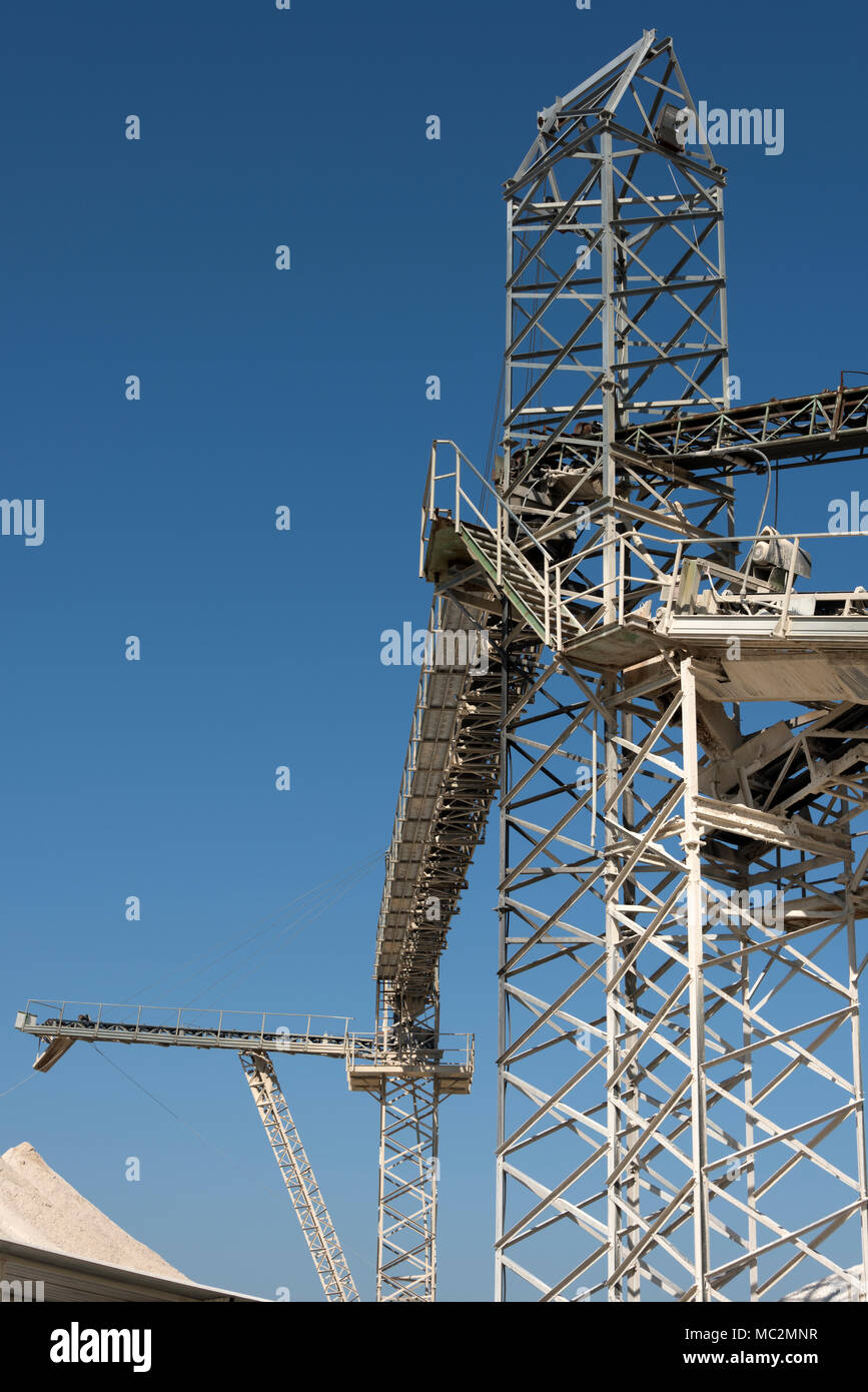 Kies factory Strukturen und Details Stockfoto