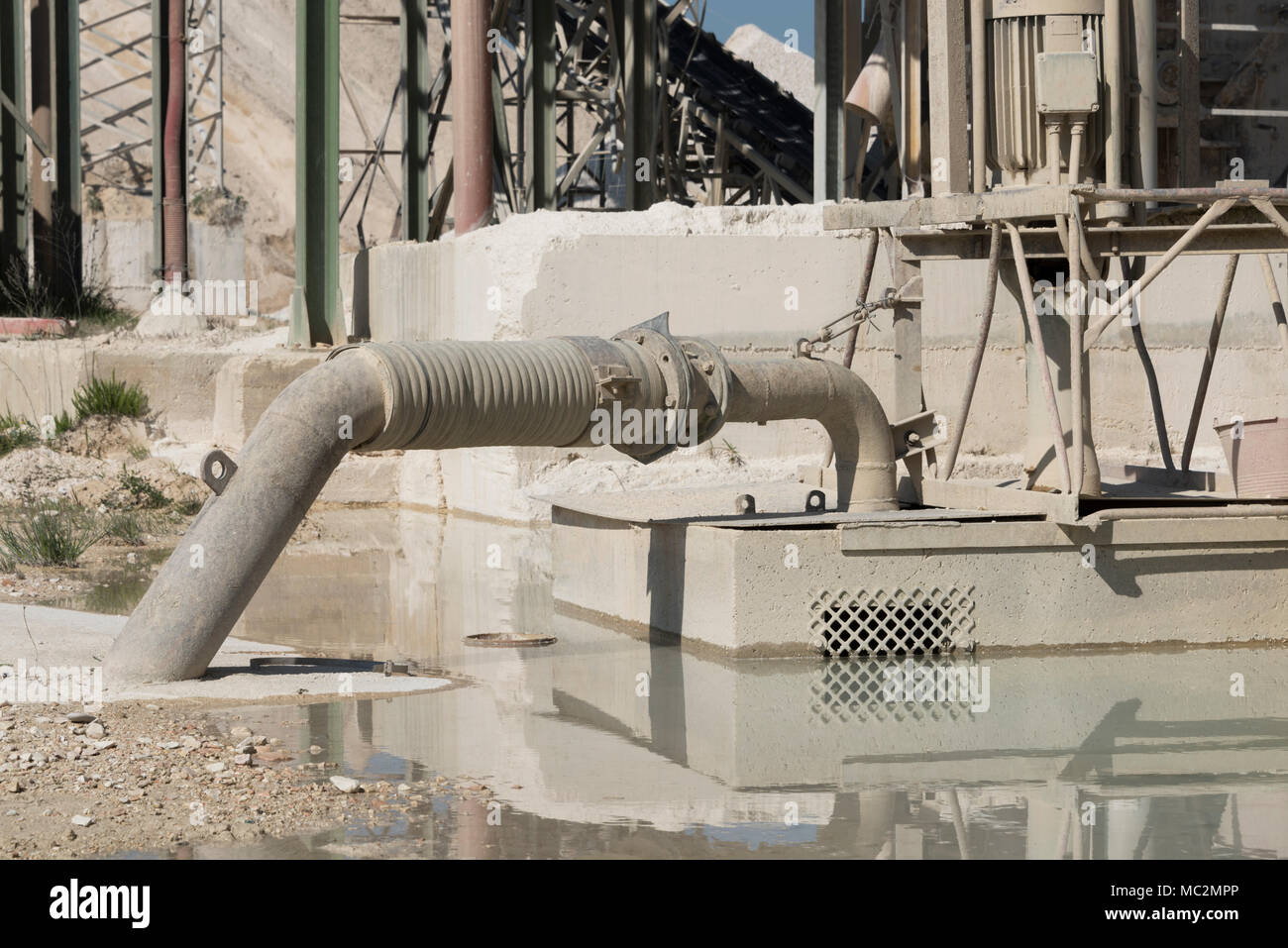 Kies factory Strukturen und Details Stockfoto