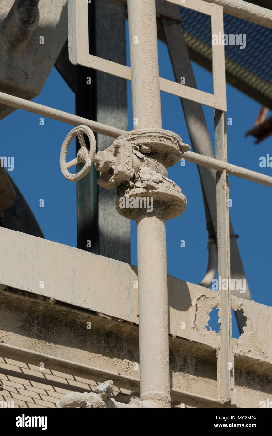 Kies factory Strukturen und Details Stockfoto