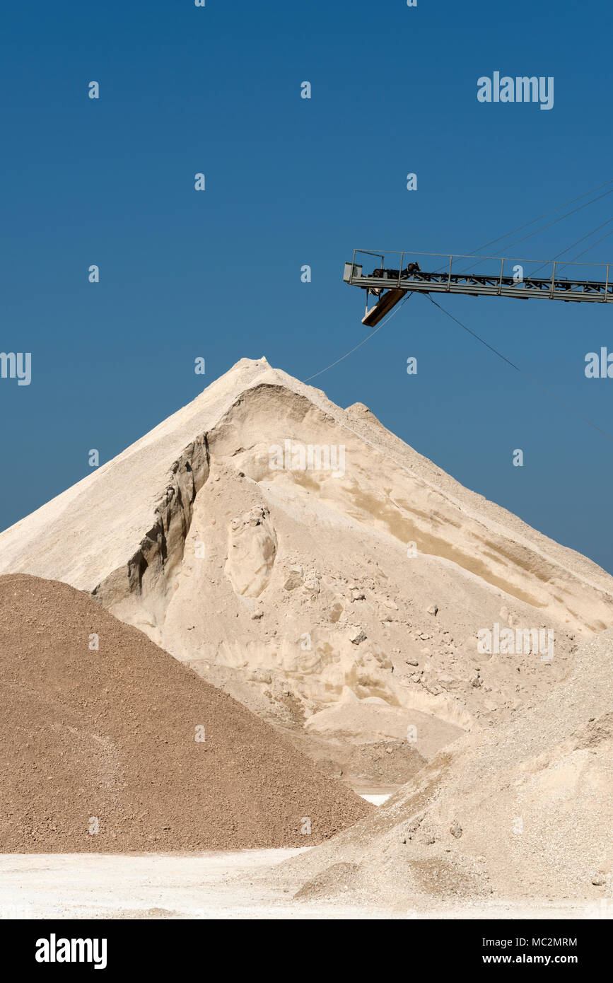 Kies factory Strukturen und Details Stockfoto