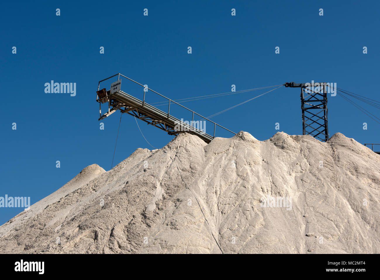 Kies factory Strukturen und Details Stockfoto