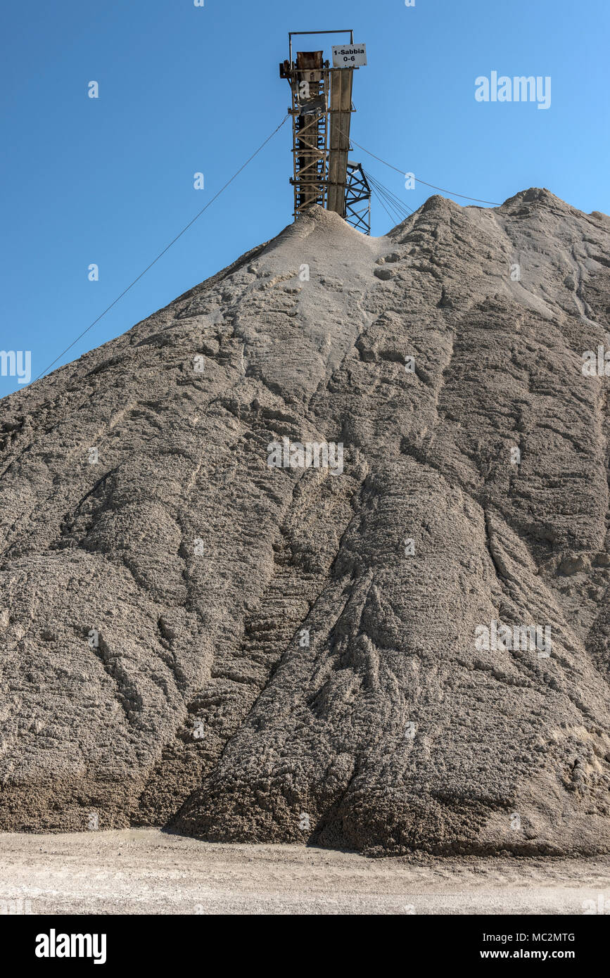 Kies factory Strukturen und Details Stockfoto