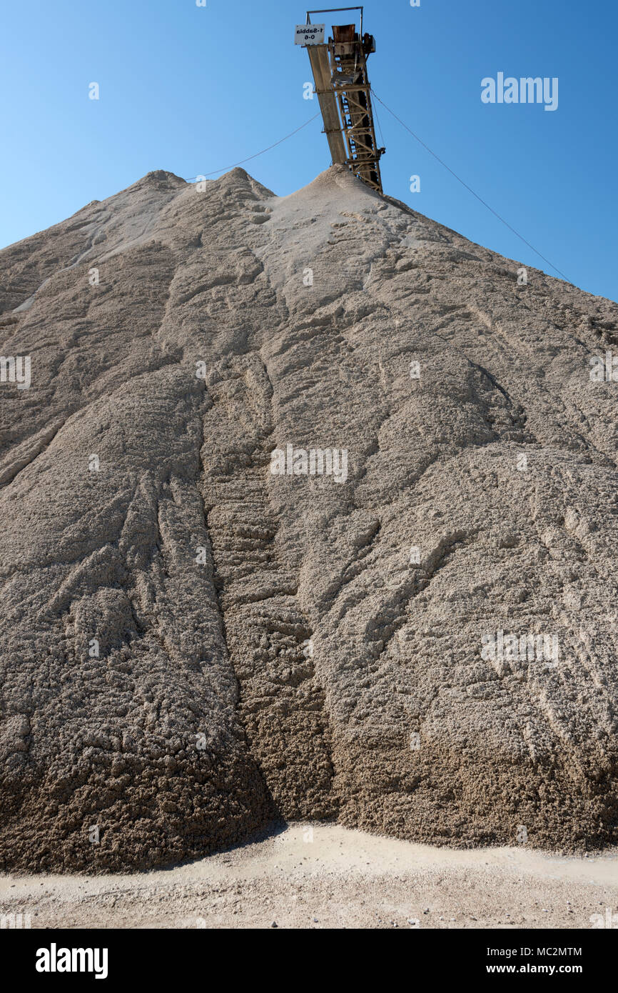 Kies factory Strukturen und Details Stockfoto