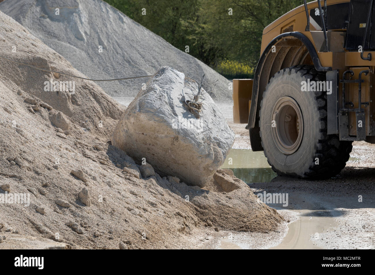 Kies factory Strukturen und Details Stockfoto